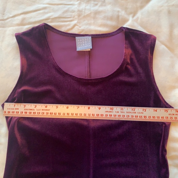 Velveteen maxi dress with cropped jacket. Size P6. - Picture 8 of 8